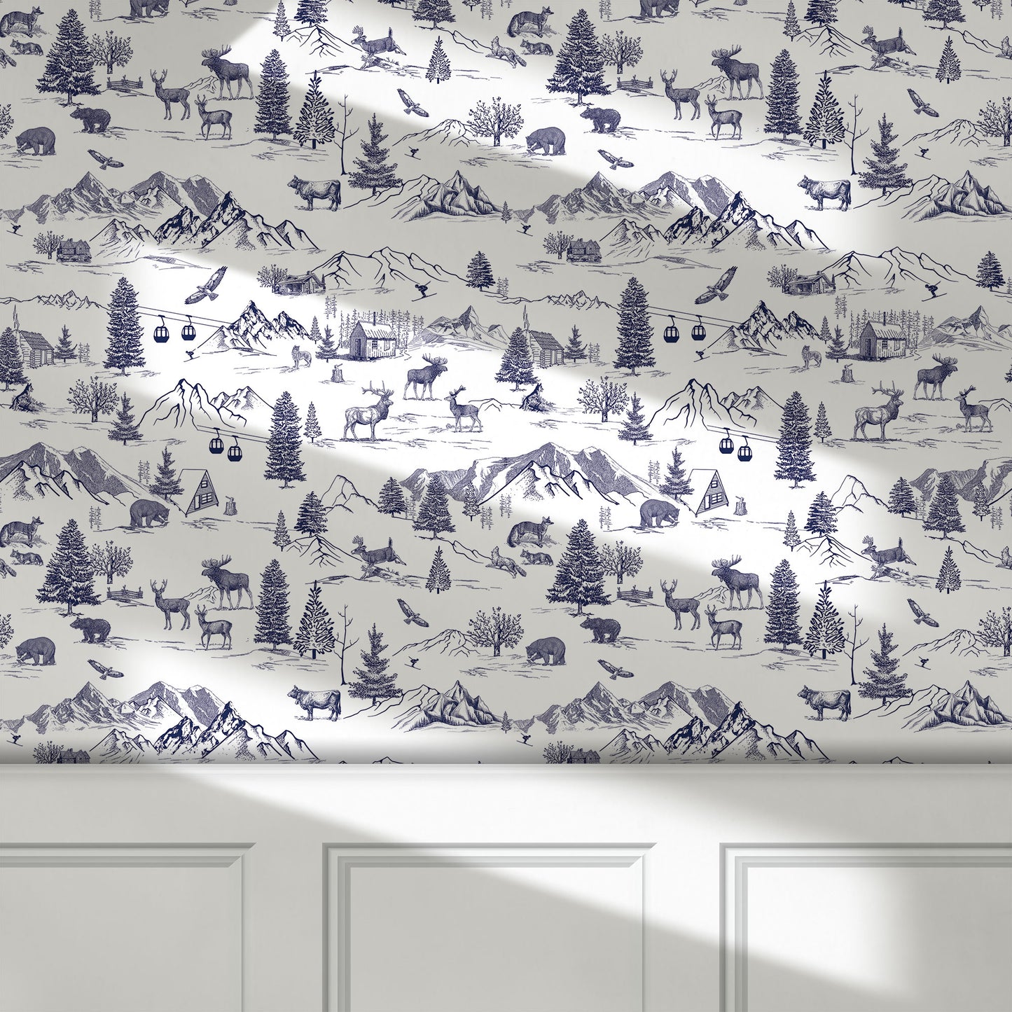 Toile Wallpaper Sample