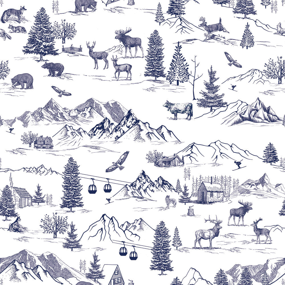 Toile Wallpaper Sample